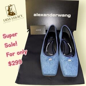 Alexander Wang Women's Billie Slip On Square Toe Flats